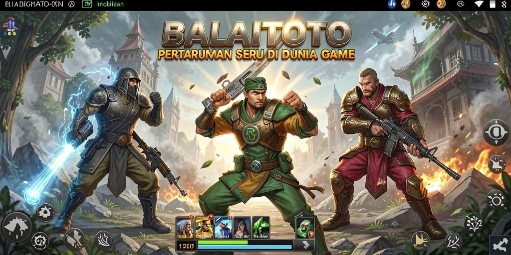 Tampilan gameplay BALAITOTO dengan aksi pertarungan yang mendebarkan.