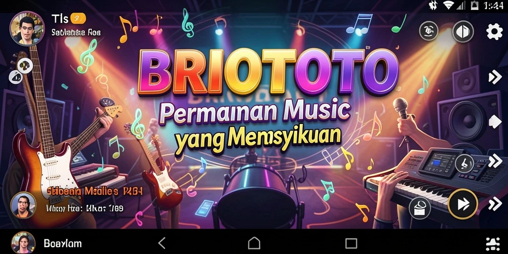 Tampilan gameplay menarik BRIOTOTO dengan berbagai tantangan musik.