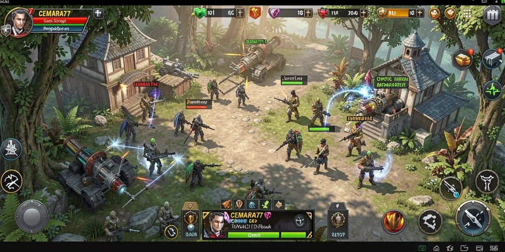 Tampilan gameplay CEMARA77 yang mendebarkan dan penuh strategi.