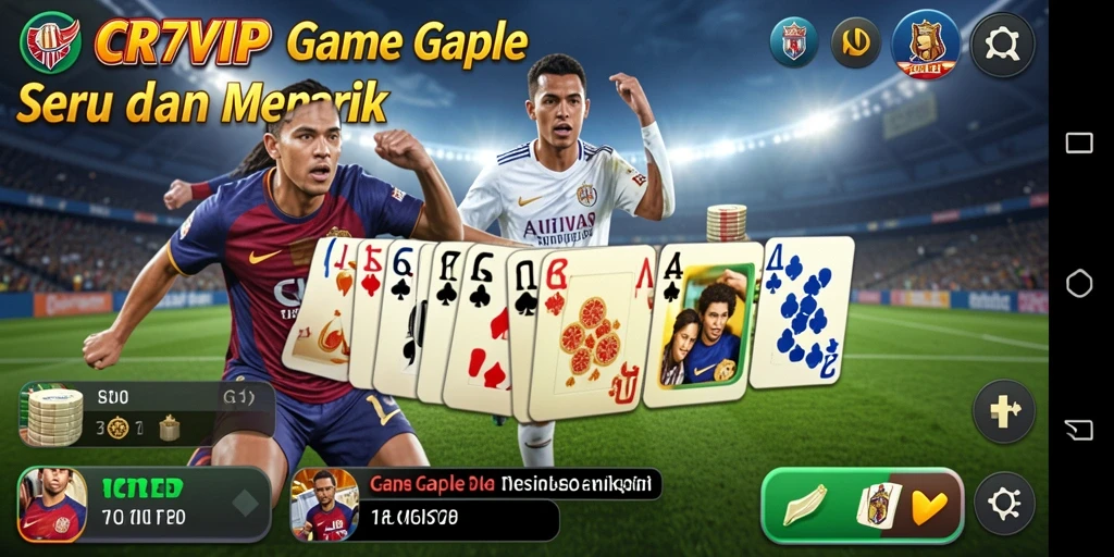 Tampilan menarik dalam gameplay Gaple CR7VIP.