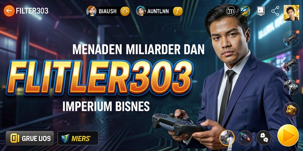 Tampilan gameplay FILTER303 yang menarik dan dinamis dalam mengelola bisnis.