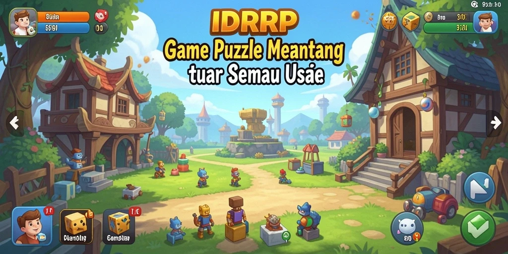 Tangkapan layar gameplay IDRRP menampilkan teka-teki yang menarik dan tantangan seru.