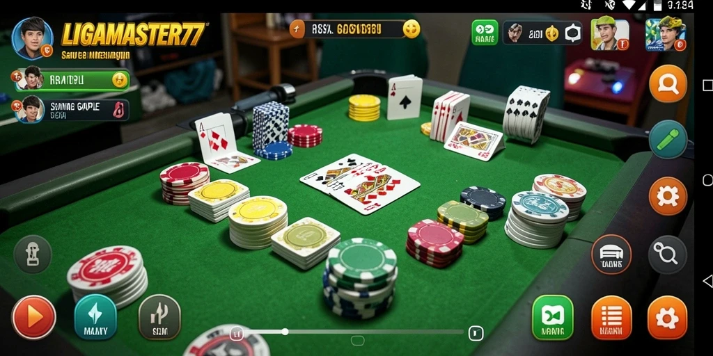 Tampilan gameplay yang menarik di LIGAMASTER77.