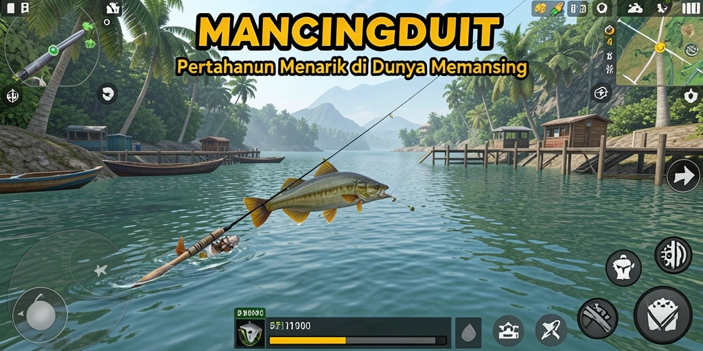 Tangkapan layar gameplay MANCINGDUIT saat melawan musuh dalam pertahanan.