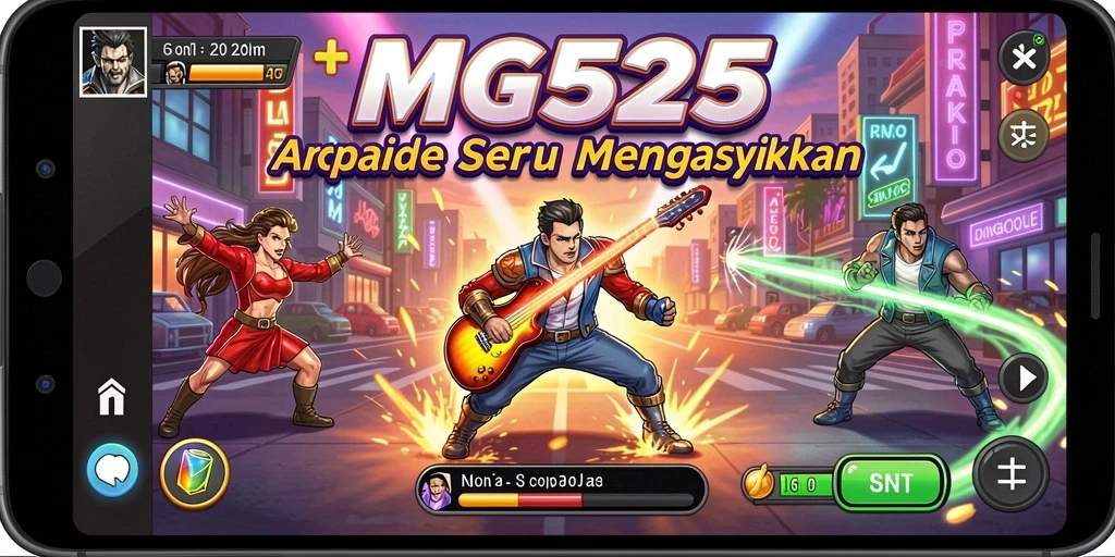 Gameplay seru MG525 dengan tantangan arcade yang mengasyikkan.