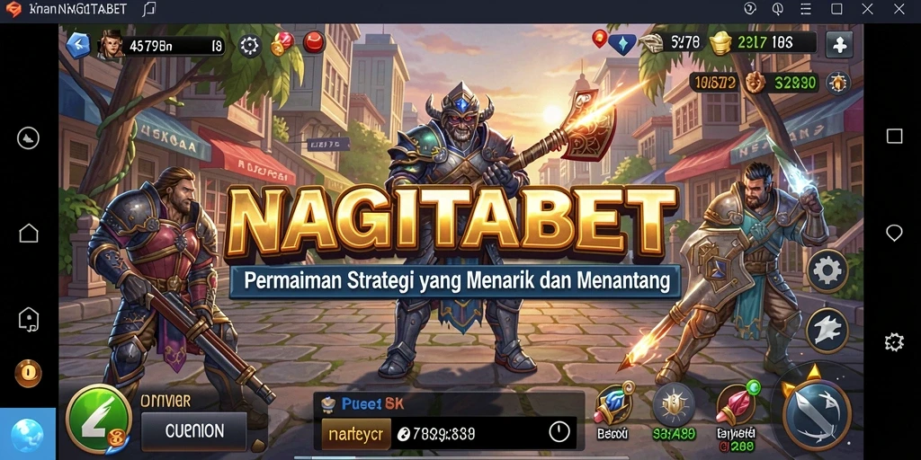 Tangkapan layar gameplay NAGITABET menampilkan aksi strategi yang seru.