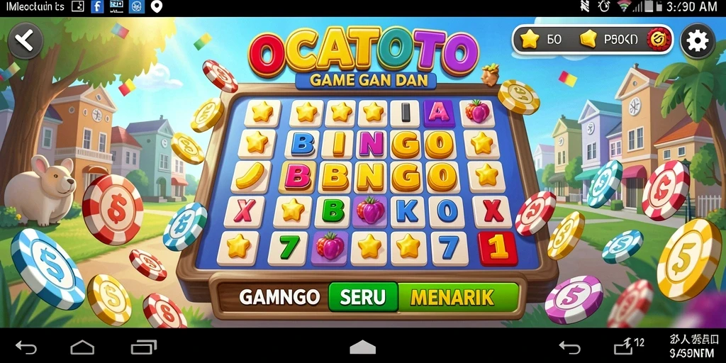 Screenshot utama OCATOTO menampilkan gameplay seru permainan Bingo.