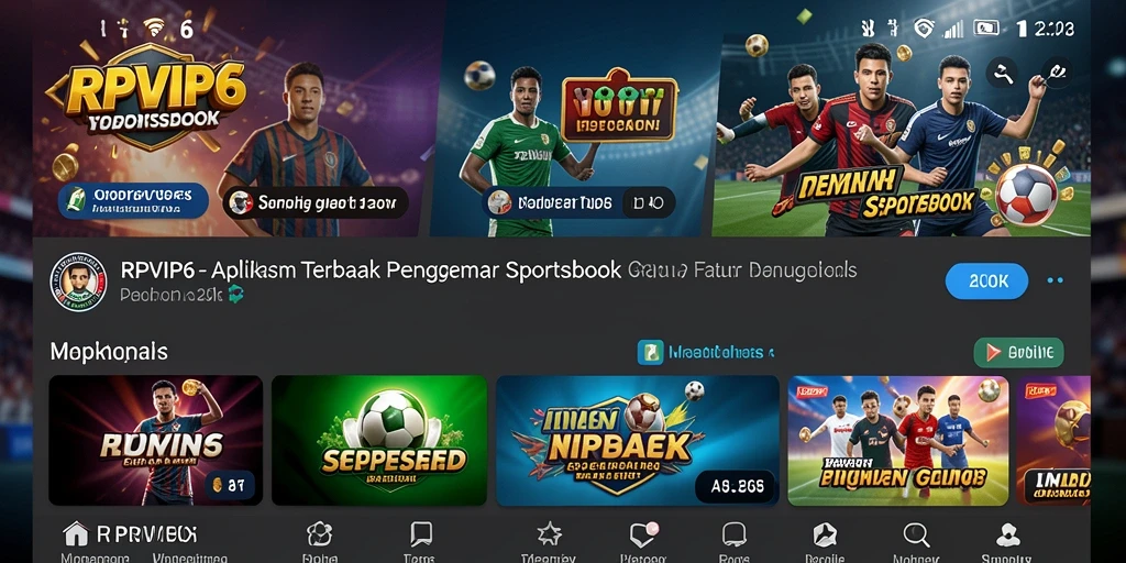 Tangkapan layar utama RPVIP6 menampilkan pengalaman taruhan olahraga yang menarik.