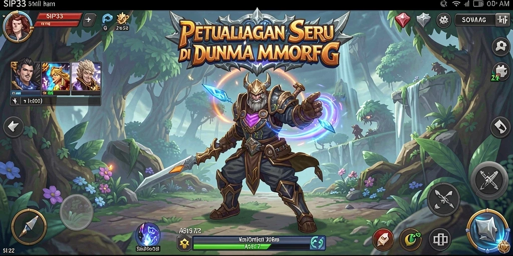 Tampilan gameplay menarik dari SIP33 dalam dunia MMORPG.