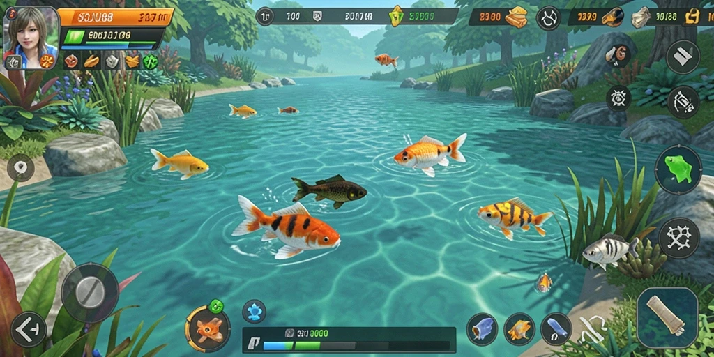 Screenshot gameplay SOJU88 menampilkan aksi memancing yang mendebarkan.