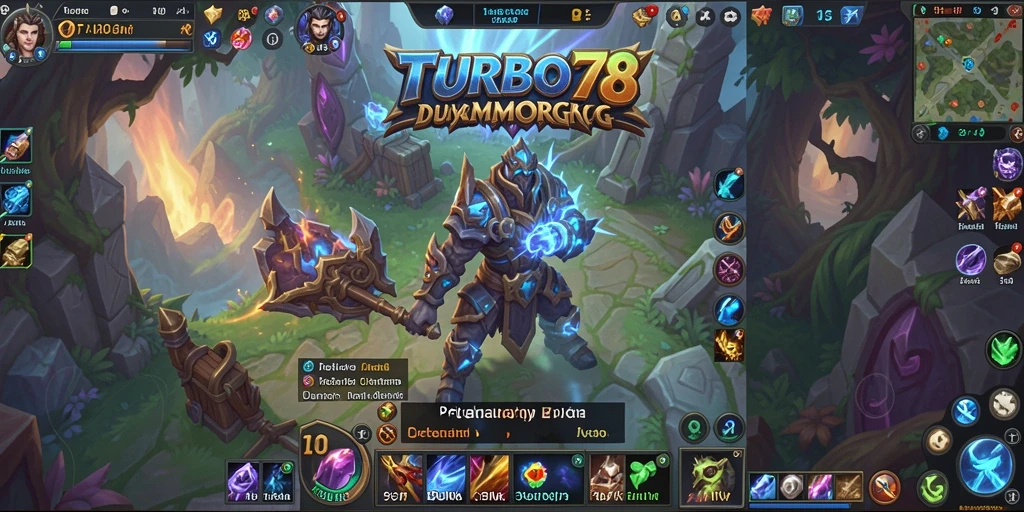 Tampilan gameplay MMORPG yang mendebarkan di TURBO78.