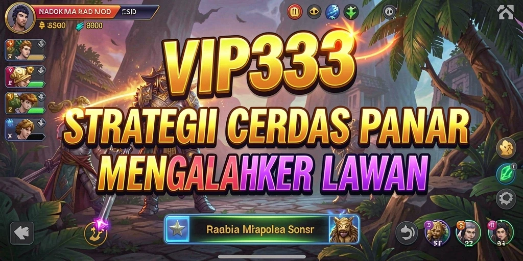 Tampilan strategis intens dalam permainan VIP333.
