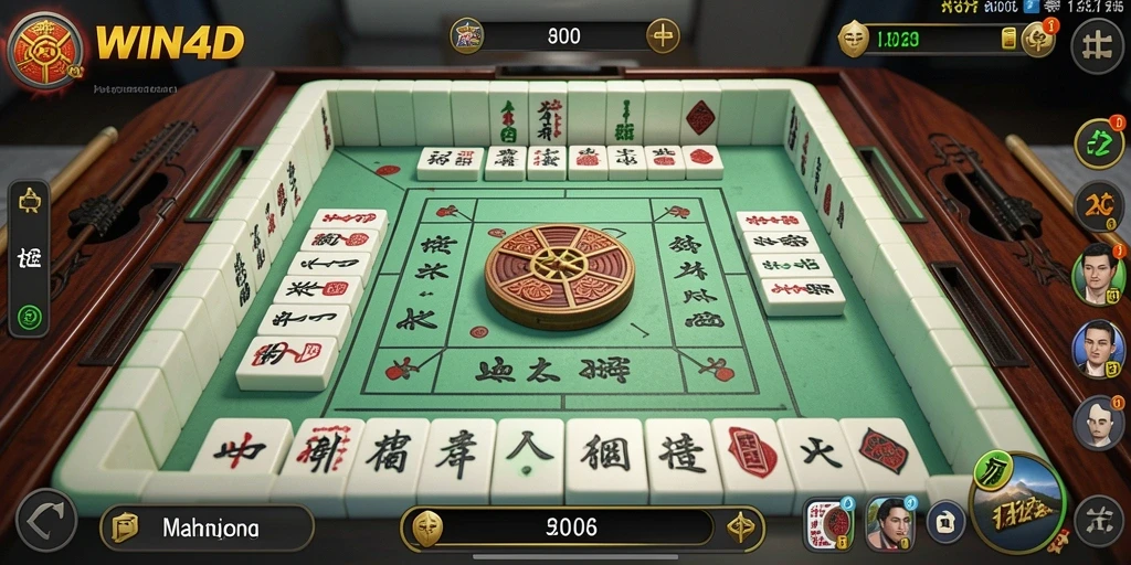 Screenshot gameplay WIN4D menampilkan momen seru dalam permainan Mahjong.